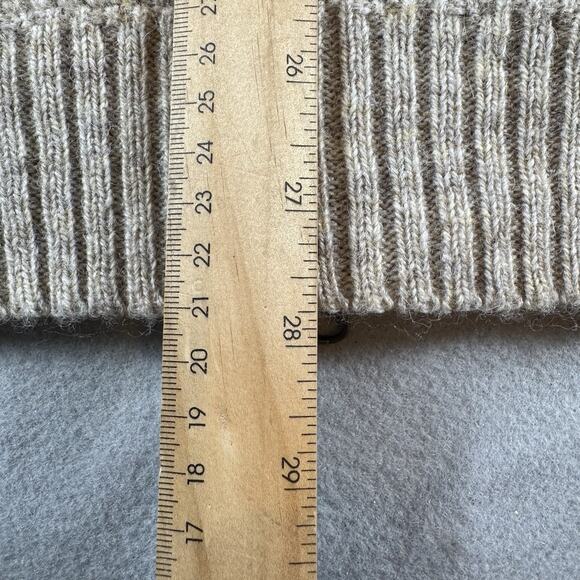 Pendleton Shetland Wool Full Zip Sweater Jacket L Shetland Wool Beige Knit NWT - Picture 14 of 16
